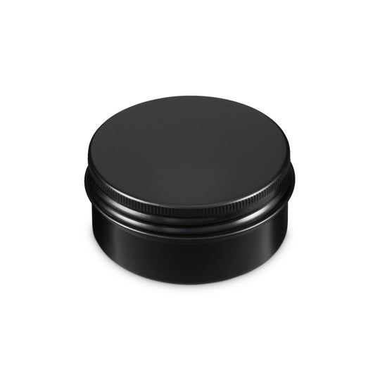 Round black tin with a screw lid and product code T9106.
